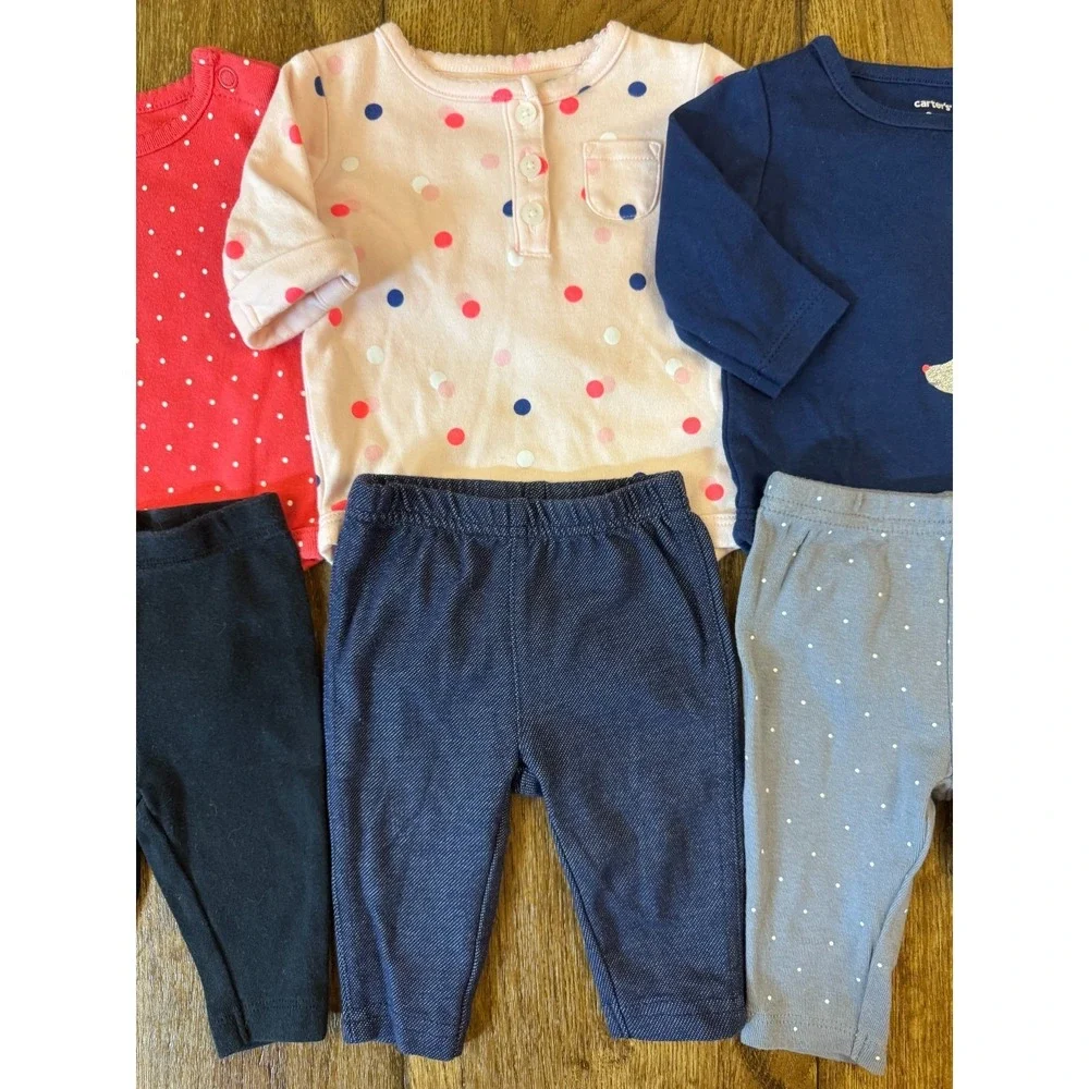 Baby‎ Girl 3 Months Outfits Pants Bodysuits Shirts Long Sleeve Clothes Lot Dog